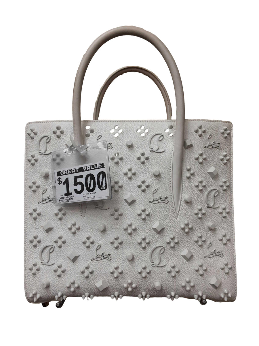 Christian Louboutin Paloma Medium White Purse / Handbag