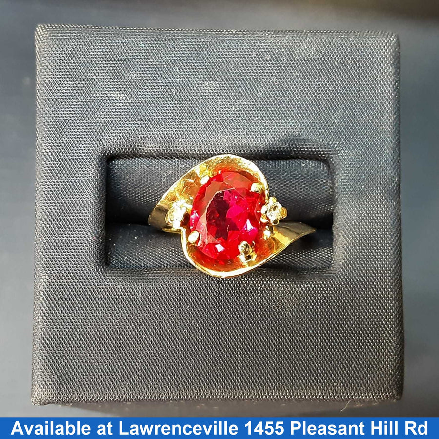 Women's Ring - Yellow Gold 10k (.417) 3.3 grams Size 6.5