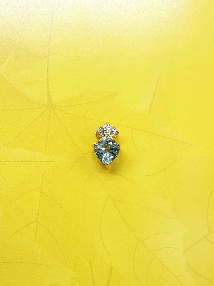 Diamond Pendant - Yellow Gold 14k (.585) 2.2 grams