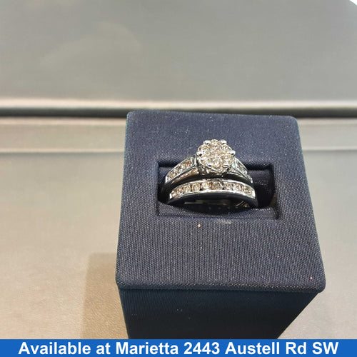 Ring - Engagement Set - White Gold 14k (.585) 6.6 grams Size 20
