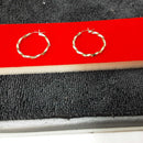 Hoop Earrings - Yellow Gold 10k (.417) 2.3 grams