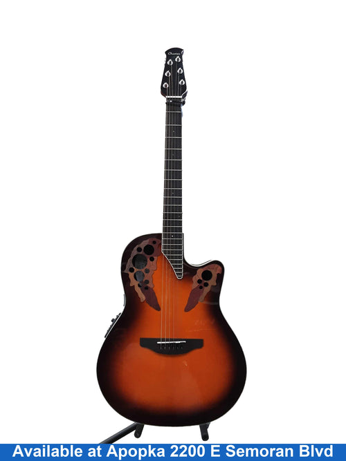 Ovation Ce48-1-g Brown Acoustic / Electric Classic Guitar