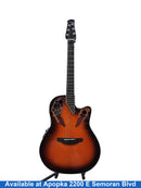 Ovation Ce48-1-g Brown Acoustic / Electric Classic Guitar