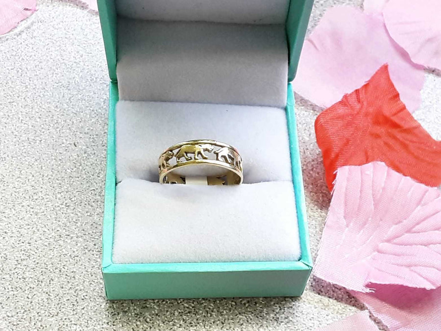 Women's Ring - Yellow Gold 14k (.585) 2.4 grams Size 7.5