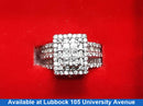 Ring - Wedding Set - White Gold 14k (.585) 6.9 grams Size 5.5