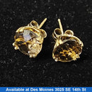 Double Stud Earring - Yellow Gold 14k (.585) 1.6 grams