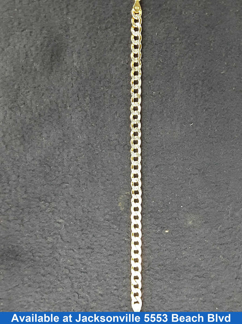 Cuban Link Bracelet - Yellow Gold 10k (.417) 6 grams 8 inch