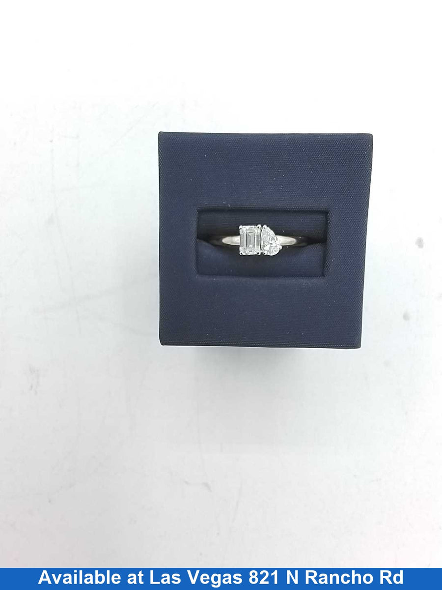 Women's Ring - Solitaire - White Gold 14k (.585) 2.9 grams Size 20