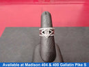 Ring - Wedding Set - White Gold 14k (.585) 7.96 grams Size 6.5
