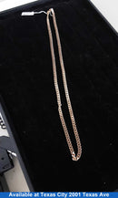 Cuban Link Chain - Rose Gold 18k (.750) 42.2 grams 22 inch
