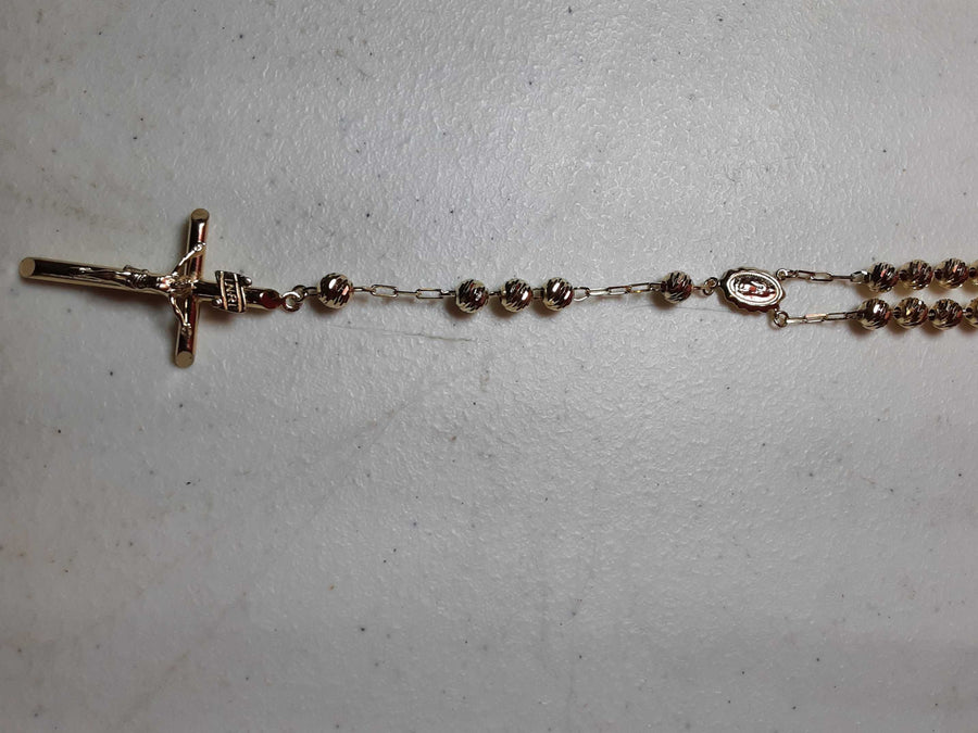Bead Chain - Yellow Gold 14k (.585) 21.8 grams 34 inch