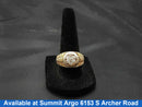 Men's Ring - Yellow Gold 10k (.417) 8.1 grams Size 10.5