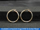 Bangle Earrings - Tricolor Gold 14k (.585) 2.8 grams
