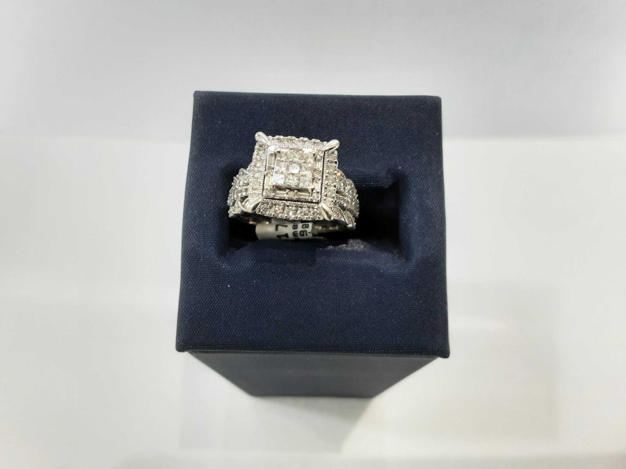 Ring - Engagement Set - White Gold 10k (.417) 5.9 grams Size 8