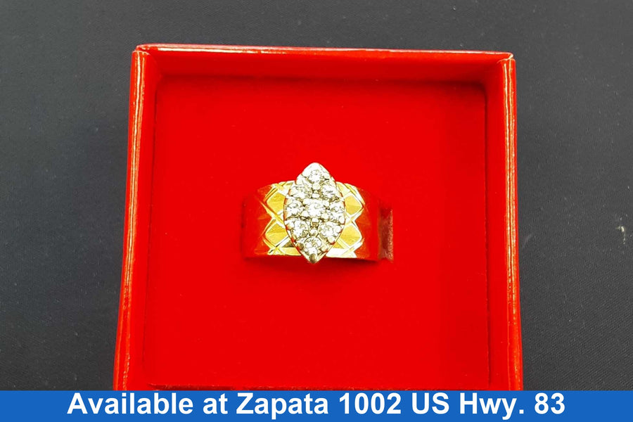 Women's Ring - Yellow Gold 14k (.585) 6.9 grams Size 7