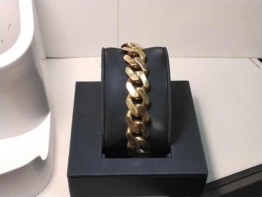 Cuban Link Bracelet - Yellow Gold 10k (.417) 19.1 grams 8 inch