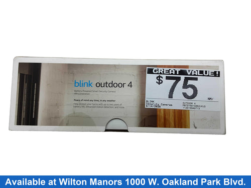 Blink Outdoor 4 Black Security Camera Only