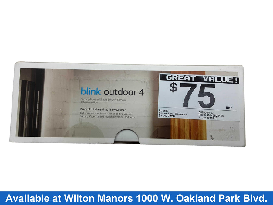 Blink Outdoor 4 Black Security Camera Only