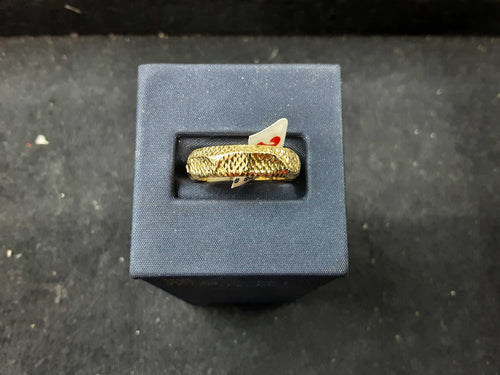Ring - Wedding Band - Yellow Gold 18k (.750) 1.4 grams Size 20