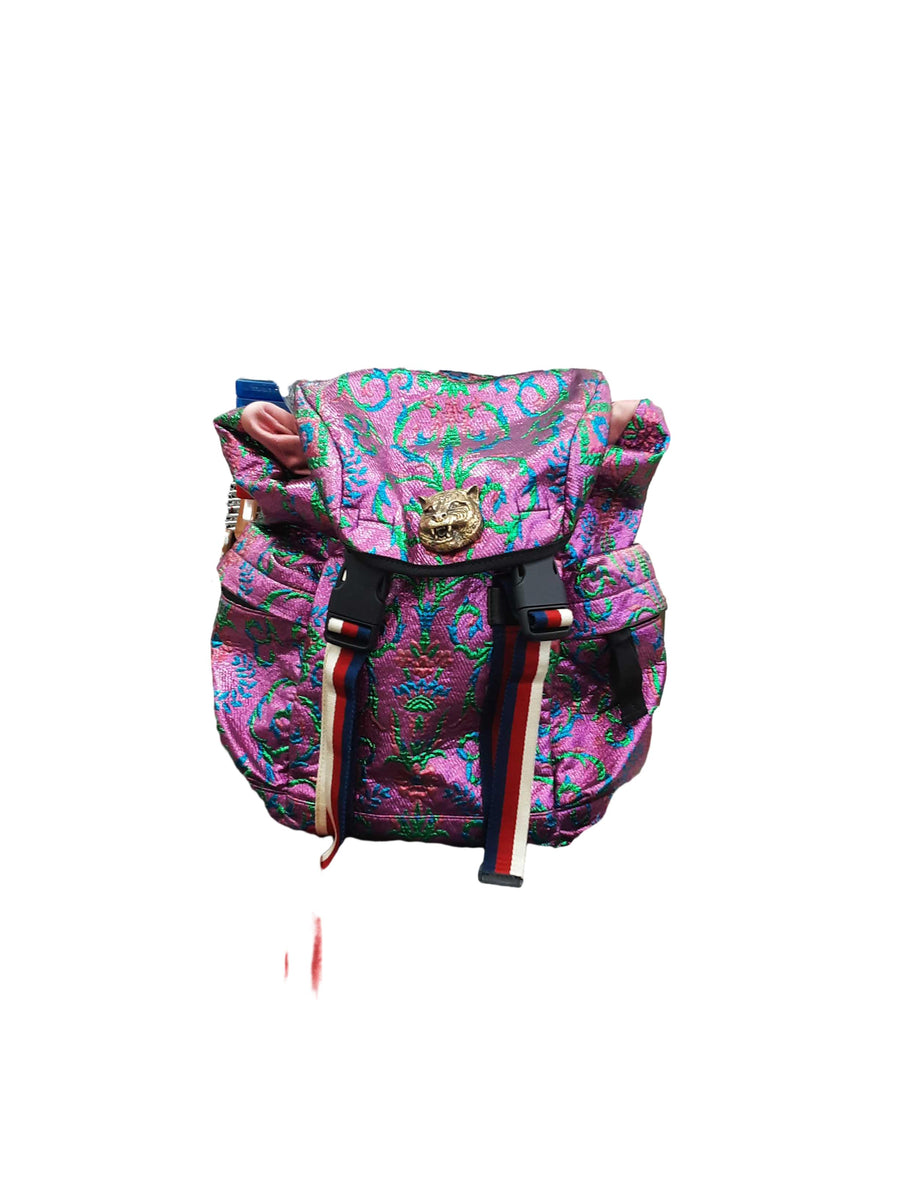 Gucci Brocade Techpack Multi-color Backpack / Briefcase / Bag