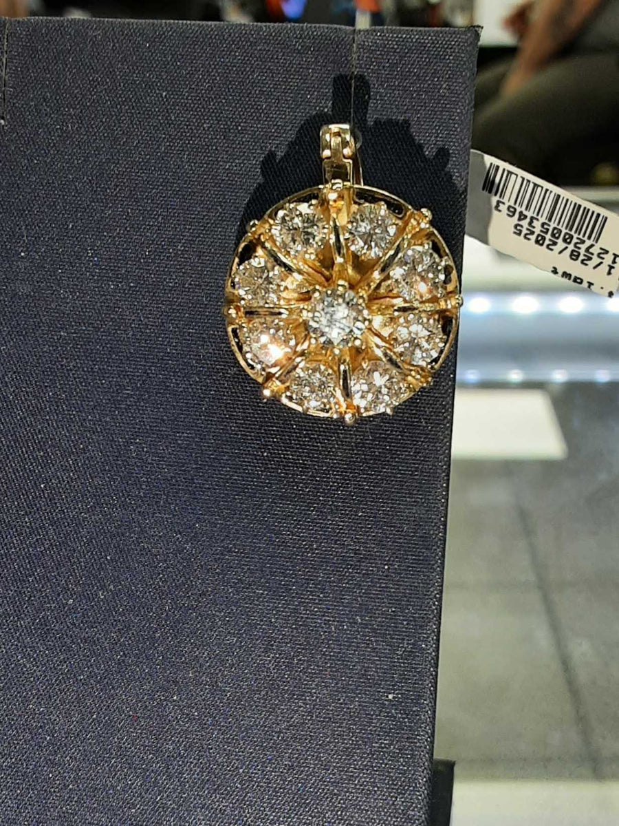 Diamond Pendant - Yellow Gold 14k (.585) 9 grams
