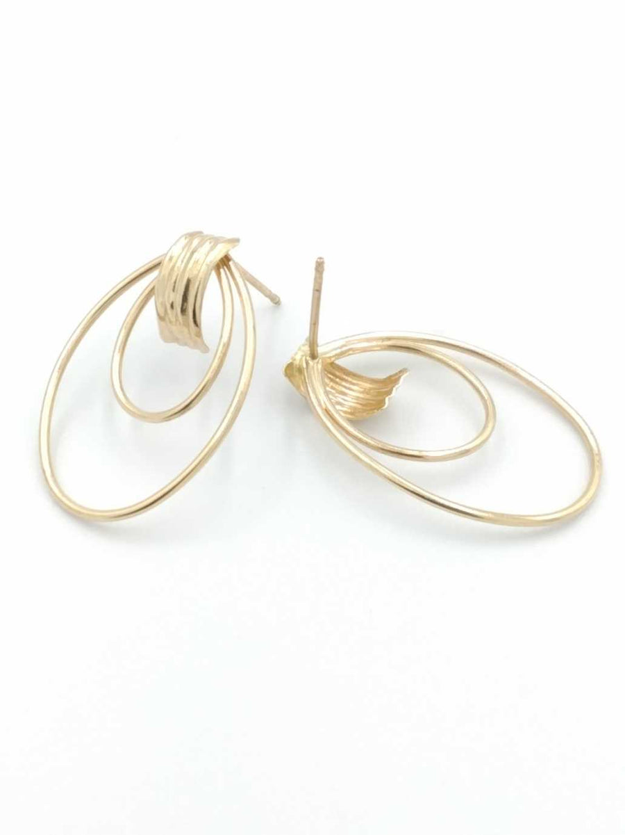Filigree Earrings - Yellow Gold 14k (.585) 6.9 grams