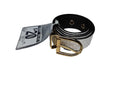 Michael Kors Reversible Monogram Belt Black Belt / Buckle