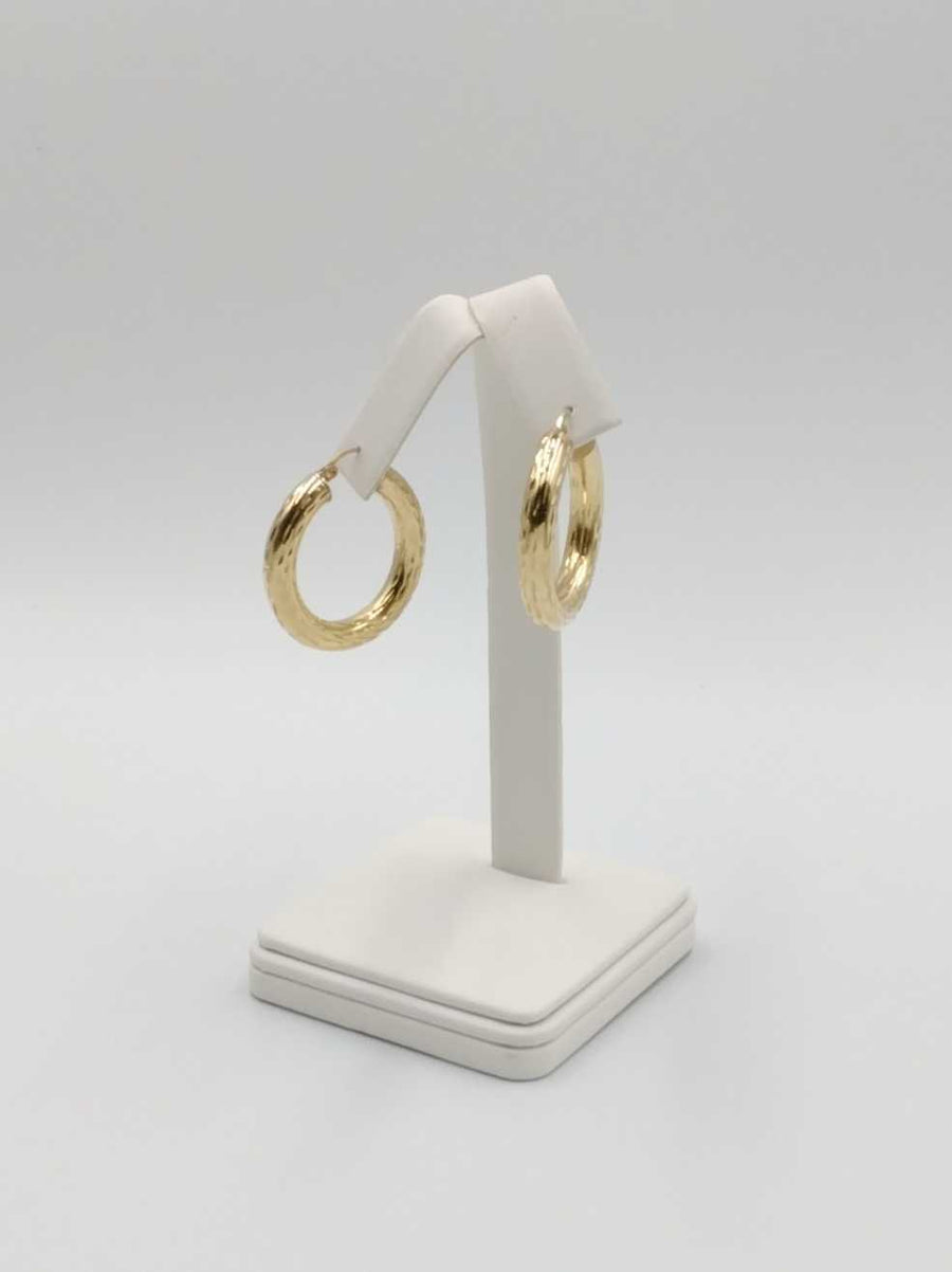 Hoop Earrings - Yellow Gold 14k (.585) 4.2 grams