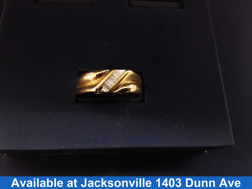 Men's Ring - Yellow Gold 14k (.585) 10.9 grams Size 10
