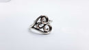 James Avery Retired Heart Scroll Ring