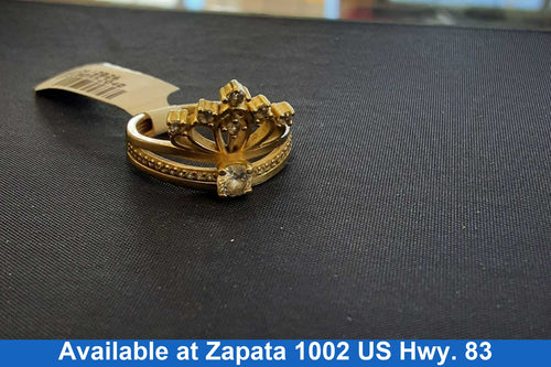 Women's Ring - Yellow Gold 10k (.417) 3.4 grams Size 9