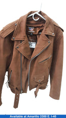 Allstate Leather Rn123063 Brown Riding Jacket