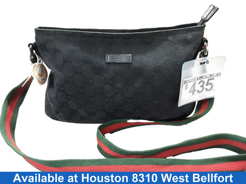 Gucci Gg Canvas Black Purse / Handbag