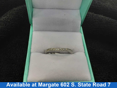 Ring - Wedding Band - White Gold 14k (.585) 2 grams Size 6