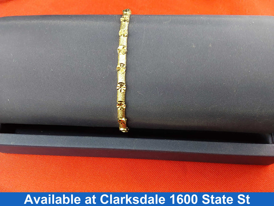Bracelet - Yellow Gold 10k (.417) 7.7 grams 7 inch