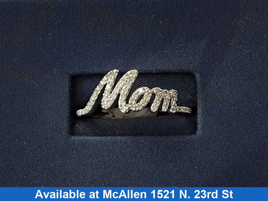 Women's Ring - Mother's - White Gold 10k (.417) 2.4 grams Size 10