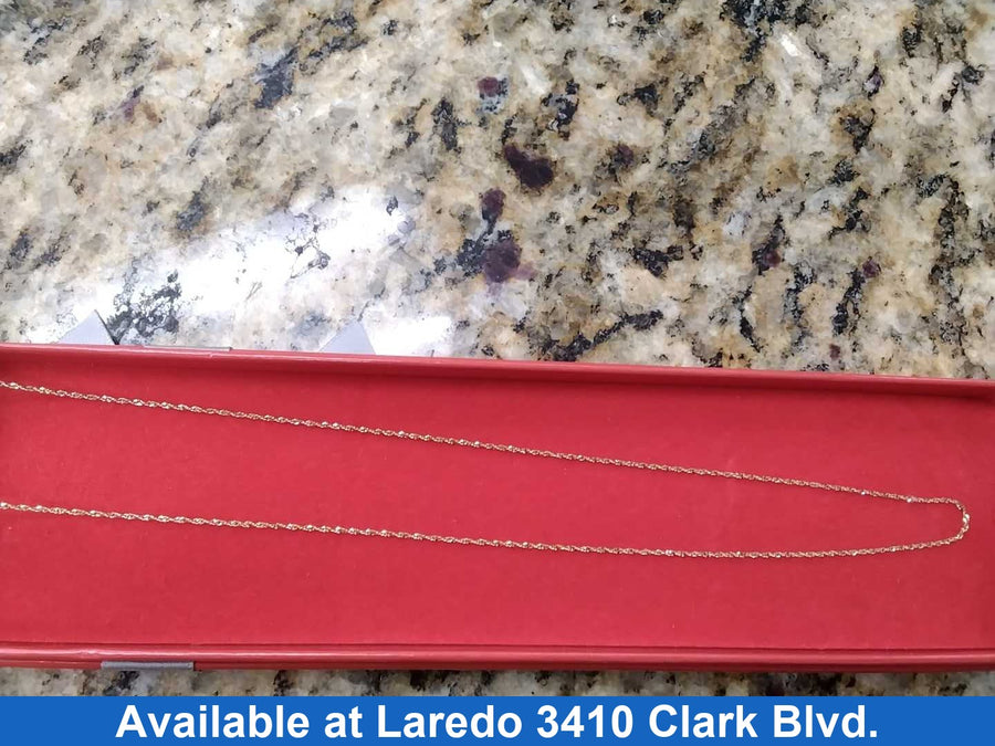 Chain - Yellow Gold 14k (.585) 1.2 grams 20 inch