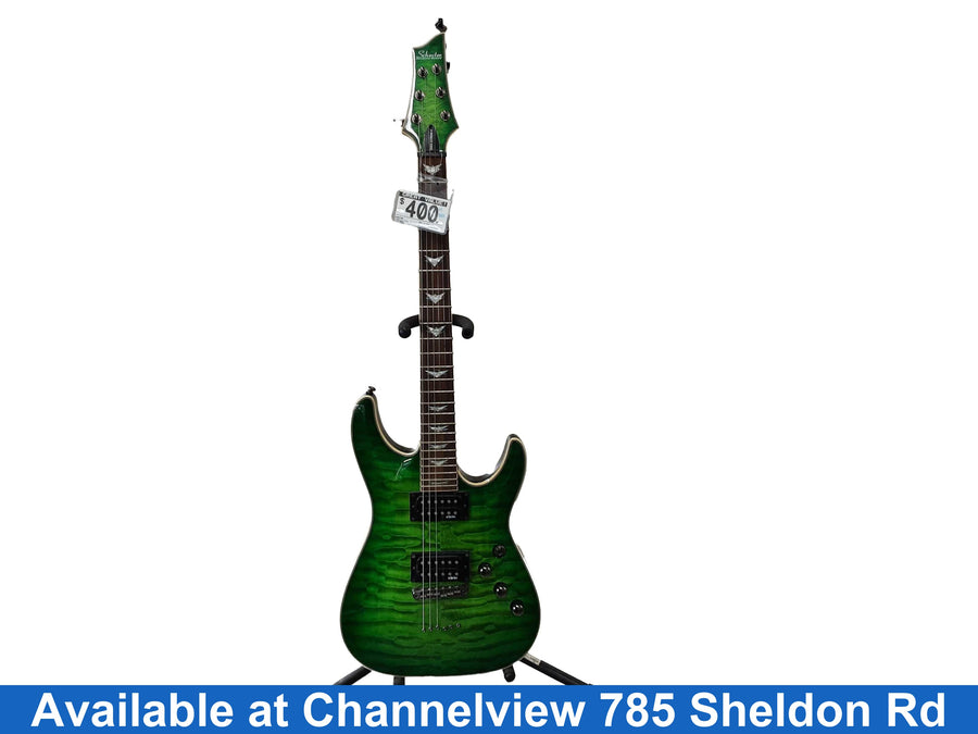 Schecter Omen Extreme - 6 Green Electric Bass Guitar