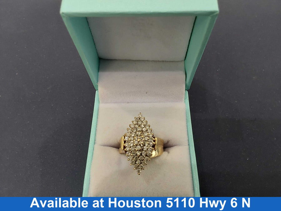 Women's Ring - Yellow Gold 14k (.585) 6.3 grams Size 7