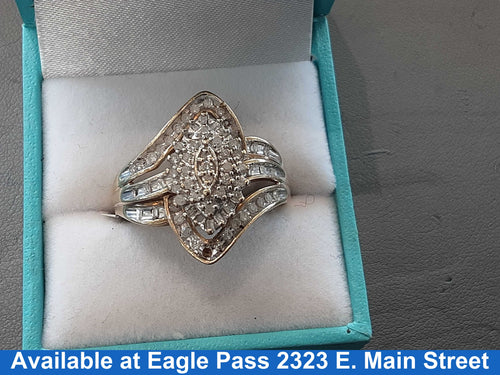 Women's Ring - Yellow Gold 10k (.417) 5.1 grams Size 11