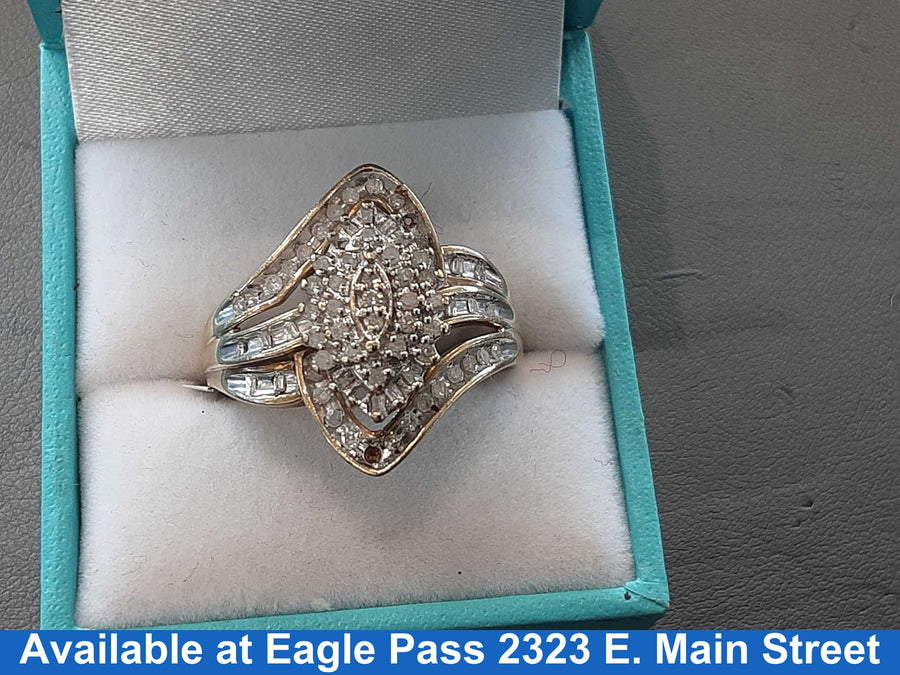 Women's Ring - Yellow Gold 10k (.417) 5.1 grams Size 11