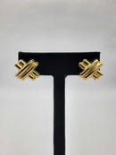 14kt 'X' Earrings