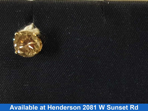 Single Stud Earring - Yellow Gold 10k (.417) 0.4 grams