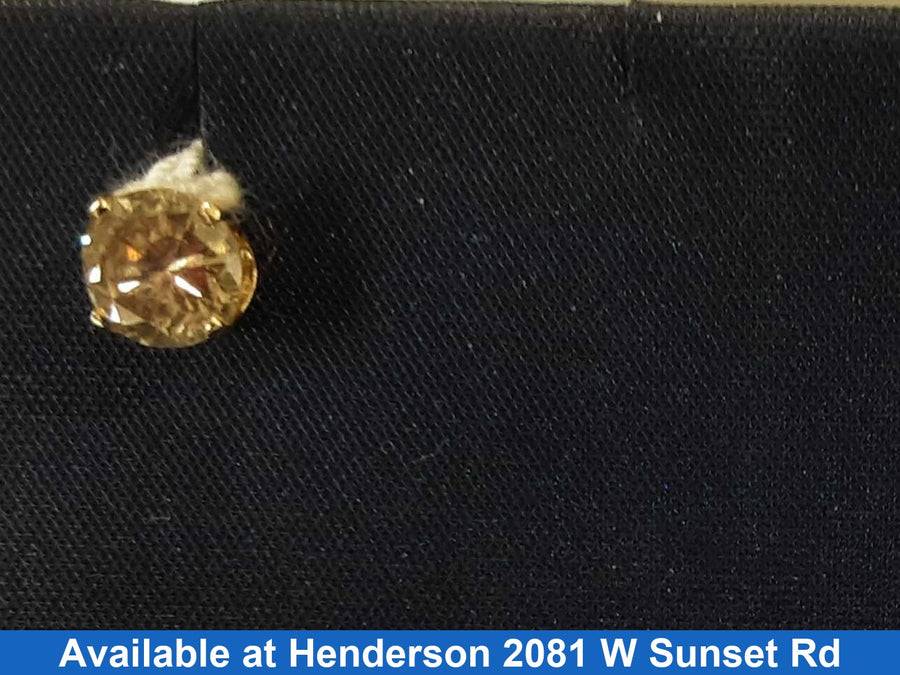 Single Stud Earring - Yellow Gold 10k (.417) 0.4 grams