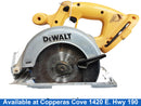 Dewalt Dc390 Yellow Cordless Circular Saw