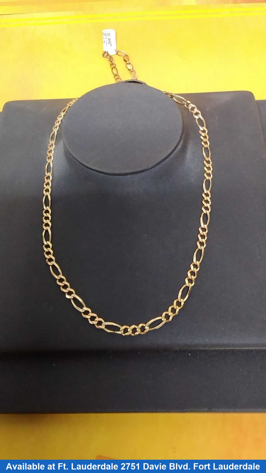 Figaro Chain - Yellow Gold 14k (.585) 11.6 grams 22 inch