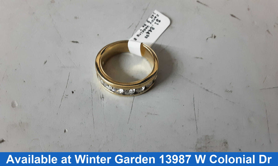 Ring - Wedding Band - Yellow Gold 14k (.585) 9.8 grams Size 8.5