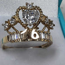 Women's Ring - Yellow Gold 14k (.585) 4.3 grams Size 10