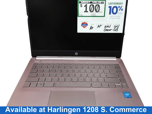 Hp 14-cf2112wm Intel Celeron 4 Gb 64 Gb Pink Laptop