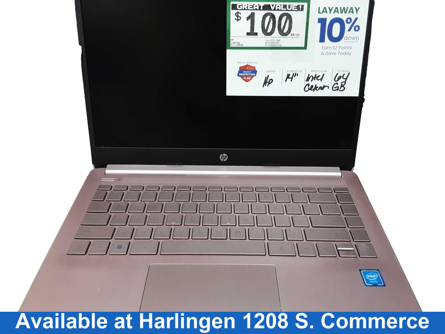 Hp 14-cf2112wm Intel Celeron 4 Gb 64 Gb Pink Laptop